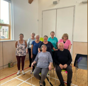 Photo of Chair Aerobics attendees